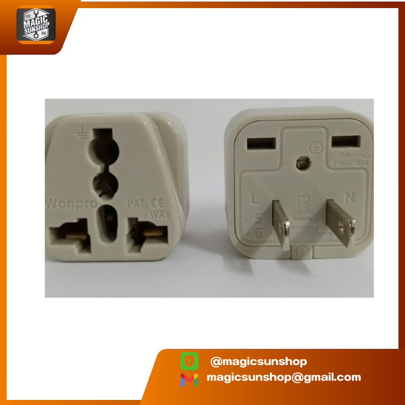 Wonpro Travel Adaptor 10A 250V