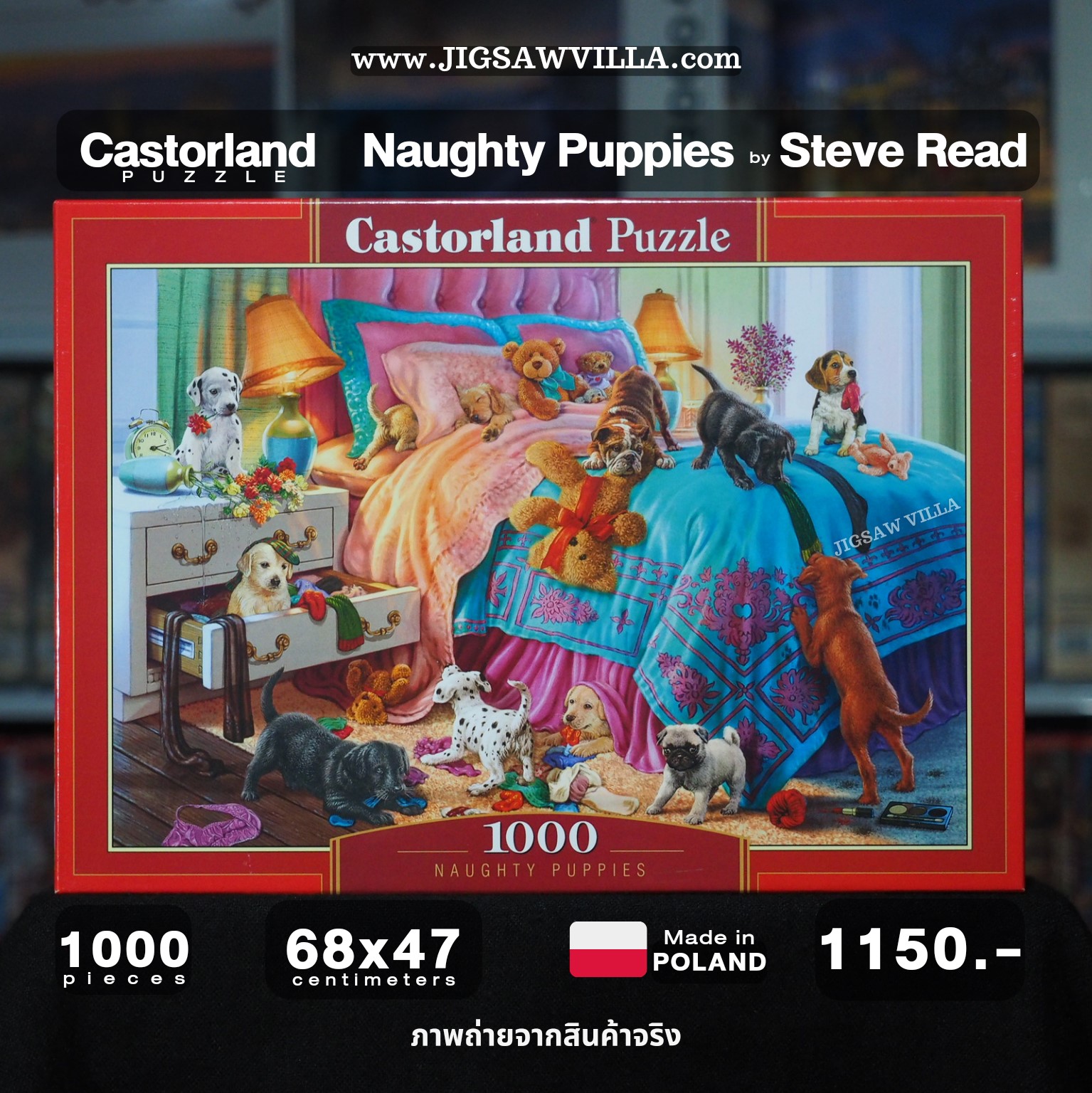 Castorland - Naughty Puppies by Steve Read 1000 pcs.