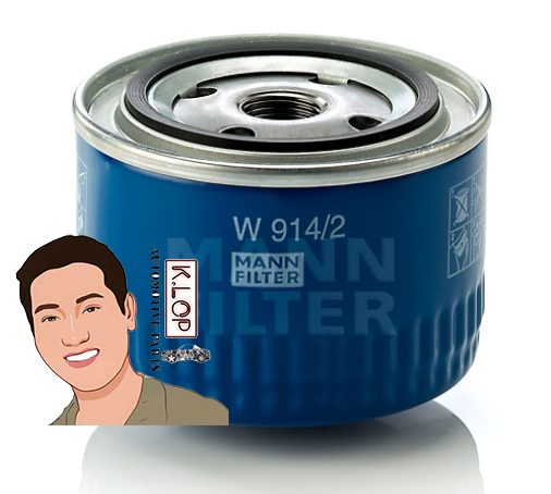 W914/2 กรองนำมันเครื่อง FIAT SPIDER (OE : 7032389) : MANN-FILTER แท้นำเข้ายุโรป