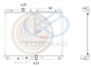 แผงหม้อน้ำ(KOYORAD) HONDA (AT) CITY 1.5,CNG ปี 14