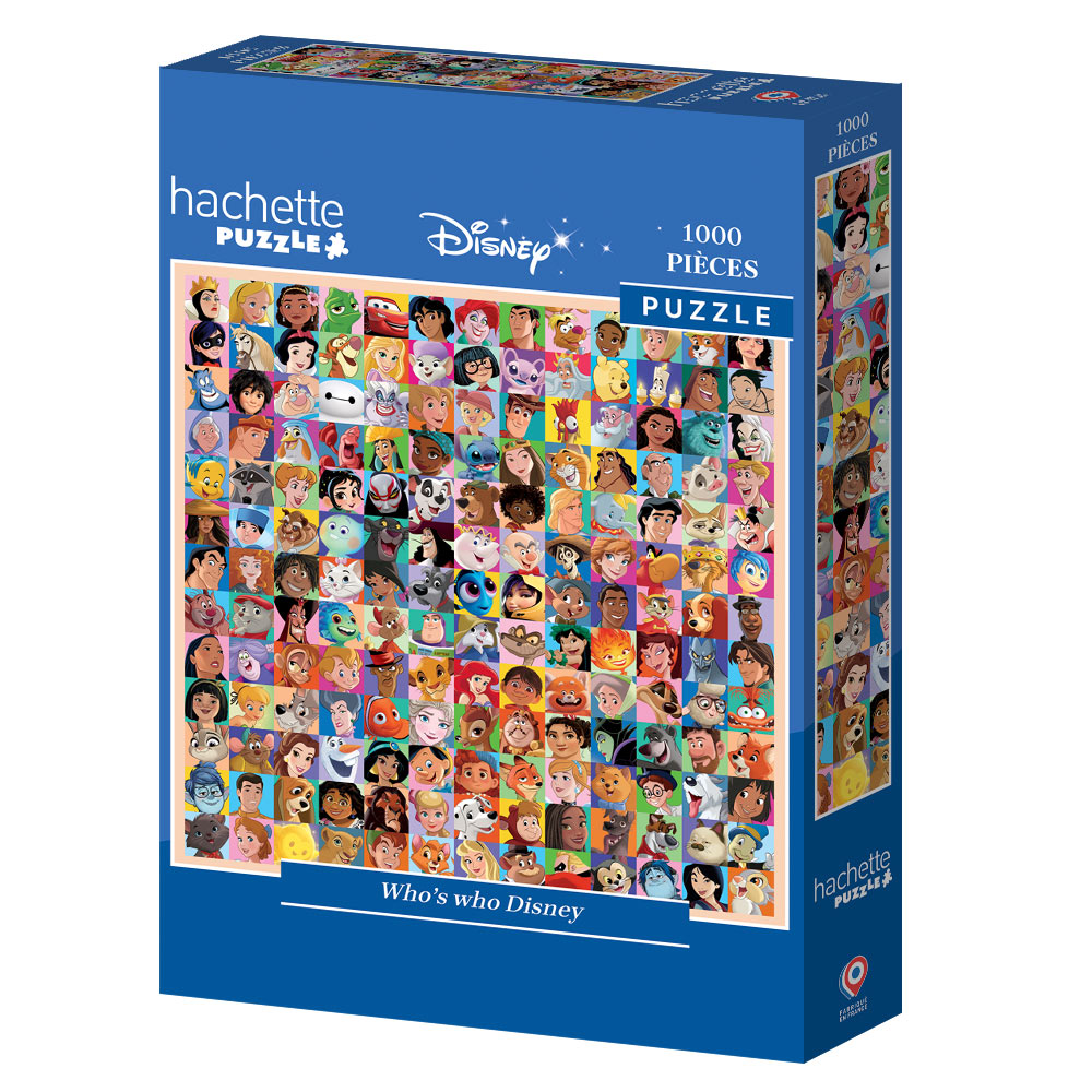 hachette Puzzle - Disney : Who's who Disney 1000 pcs.