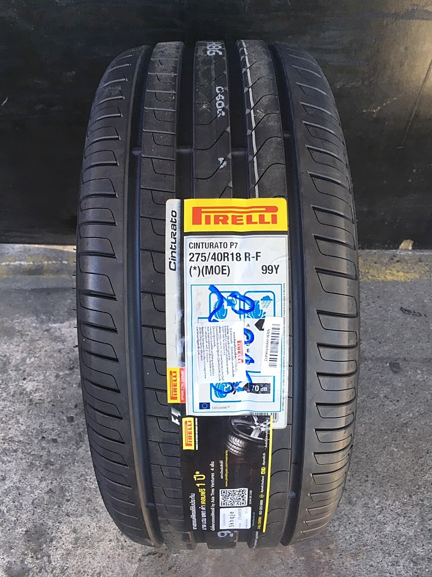 PIRELLI CINTURATO P7 RUNFLAT (MOE) 275/40R18 ยางรันแฟลท