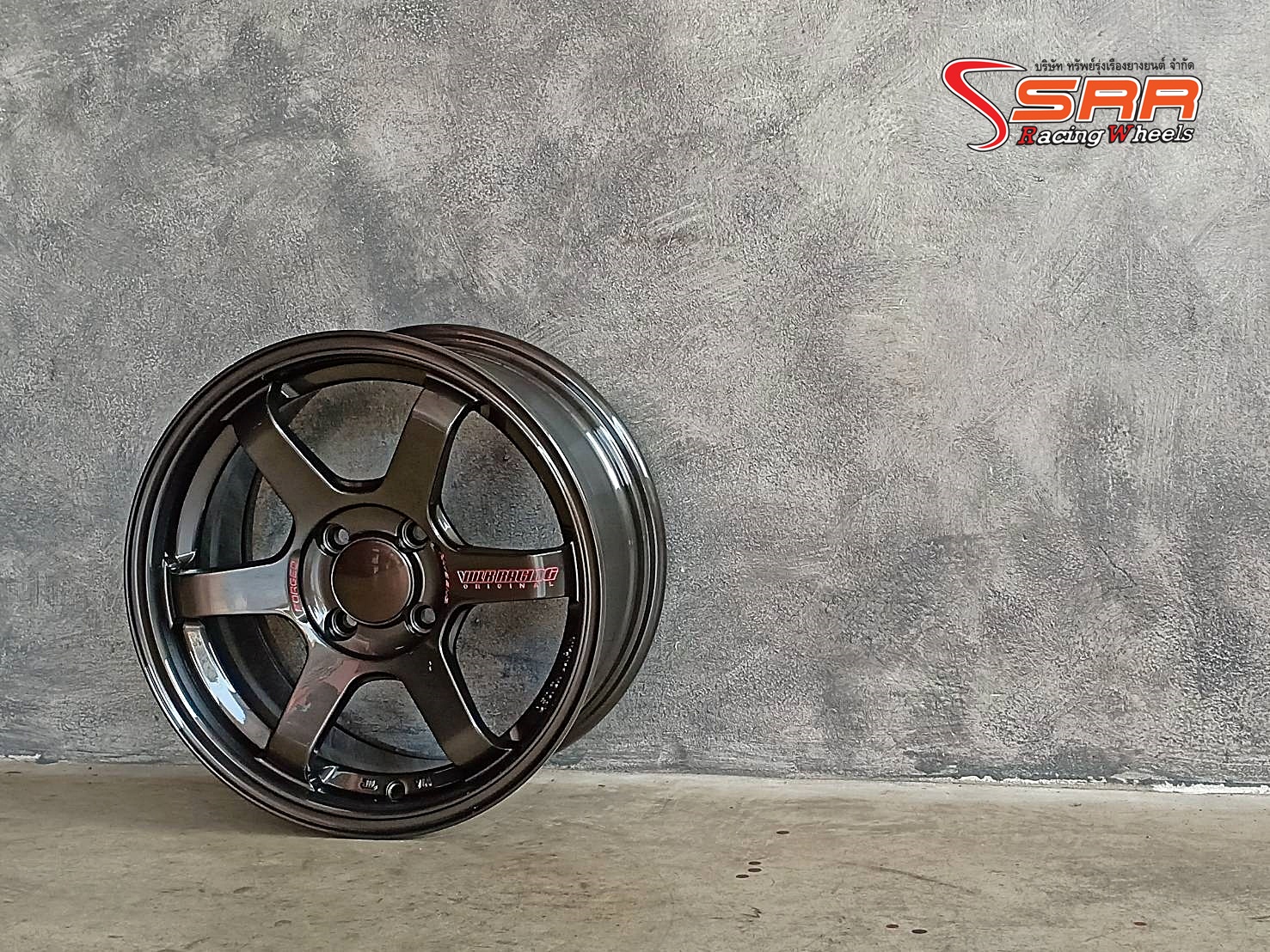 TE37 AOW-11 FlowForming ขอบ15 4x100 สีกันหยอดแดง