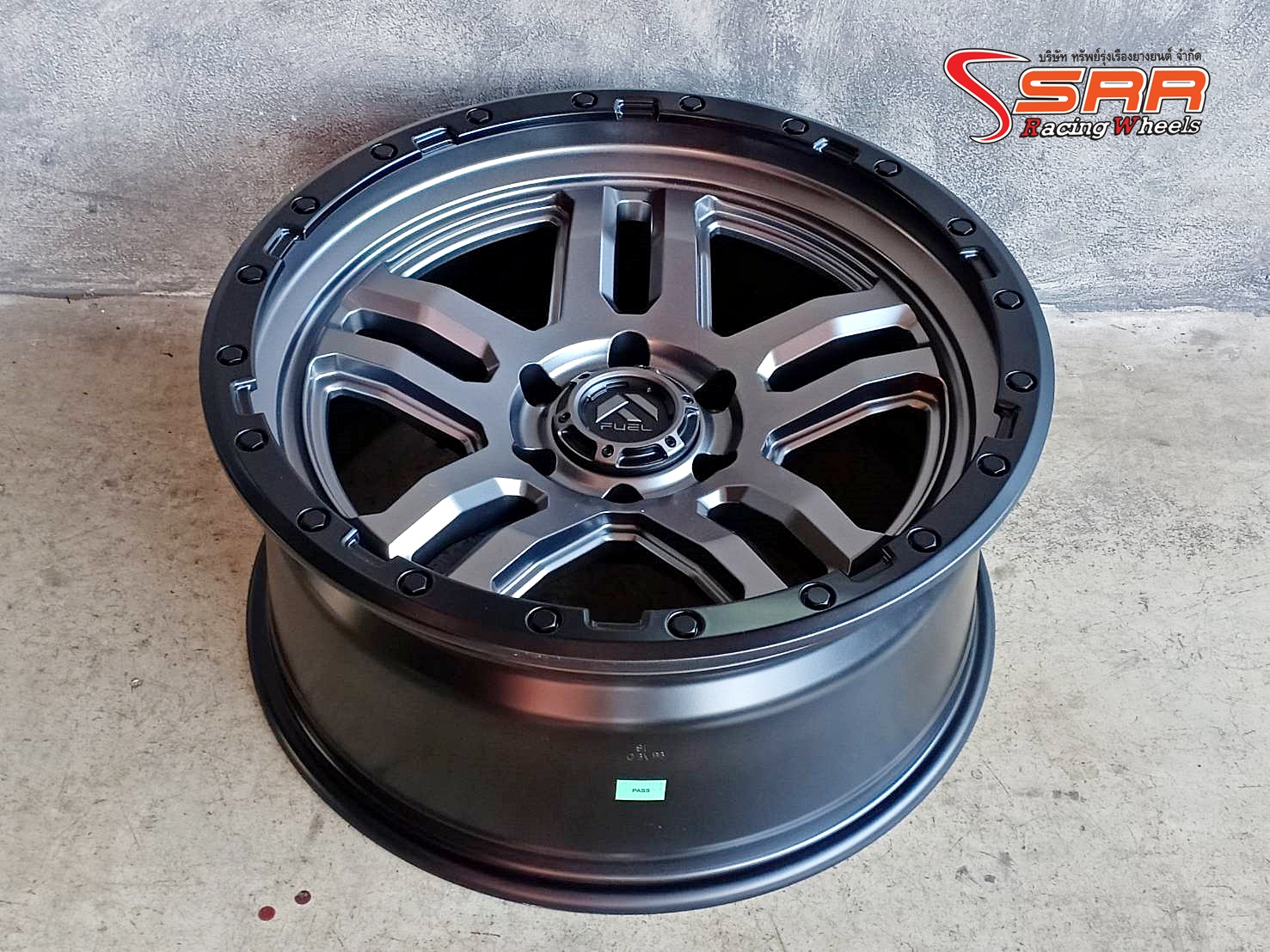 FUEL AMMO D701 ขอบ20 ET+1 6x139.7 MATTE ANTHRACITE/BLACK RING