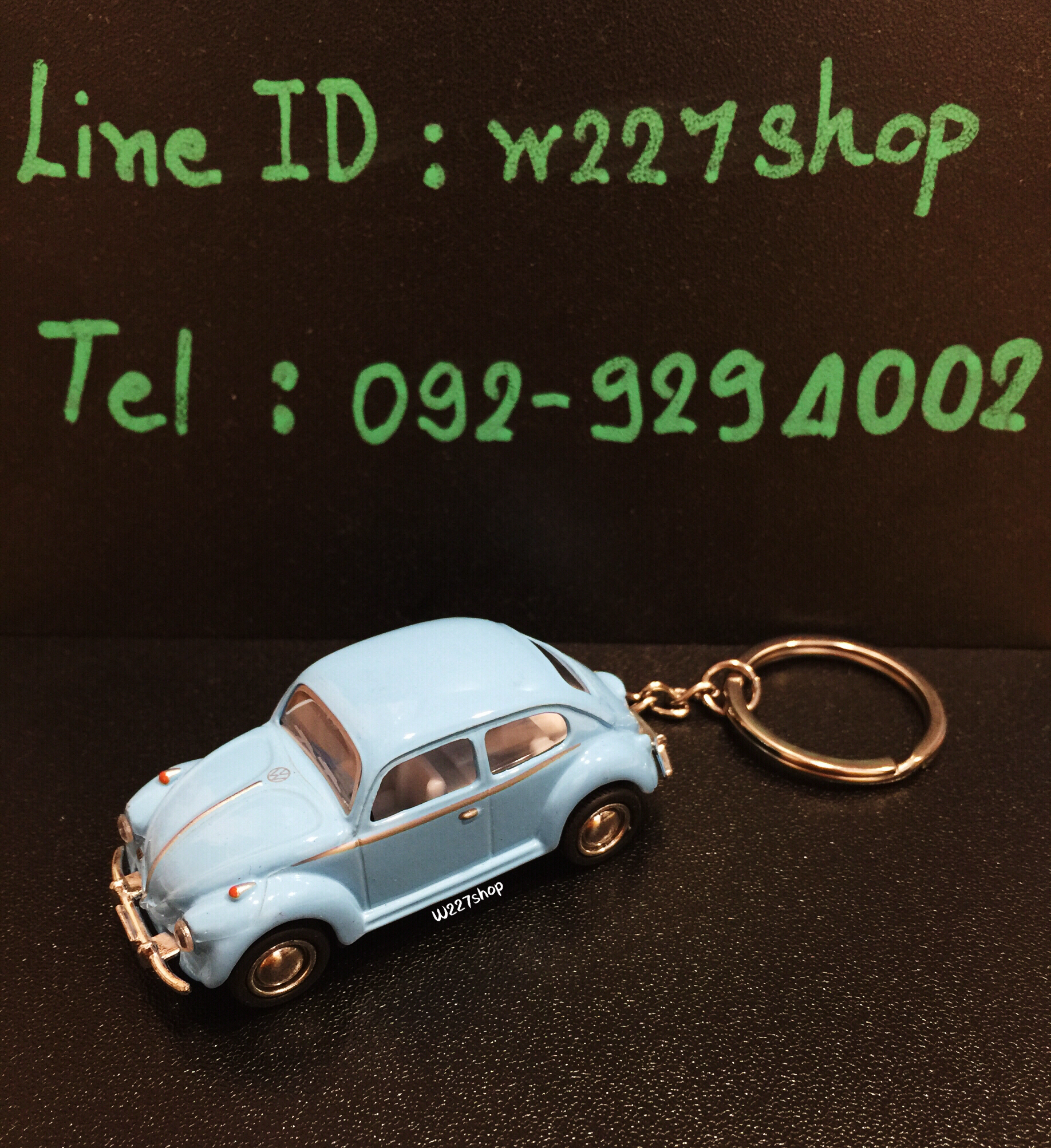 พวงกุญแจ โมเดลรถเหล็ก โฟล์คเต่า 1967 Volkswagen Classical Beetle scale 1:64 ขนาด 2.5 นิ้ว กดลาน (ปลีก-ส่ง)