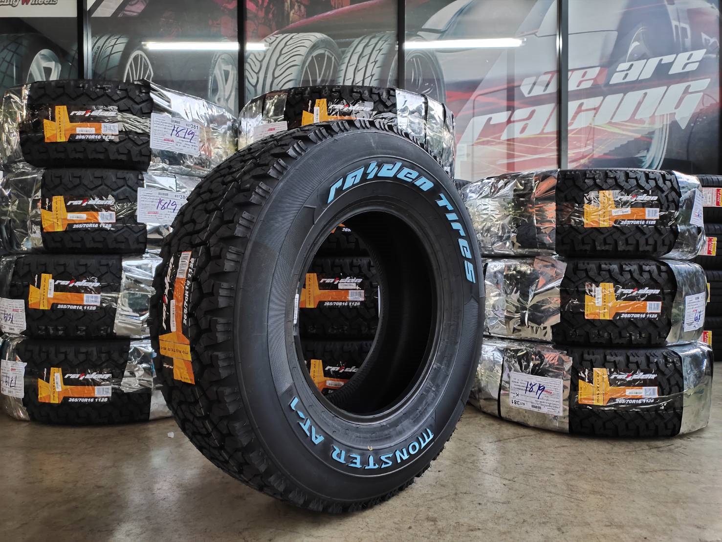 RAIDEN MONSTER AT-1 265/70R16 ยางใหม่ปี19 เส้นละ 3,500 บาท