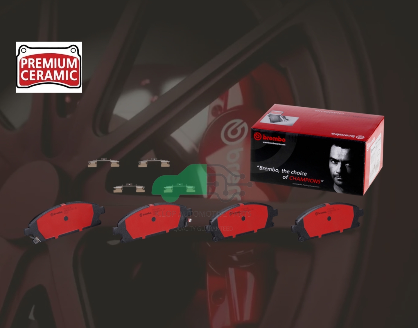 P56 040N ผ้าเบรกหน้า (แท้ BREMBO รุ่น Ceramic) X-TRAIL T30