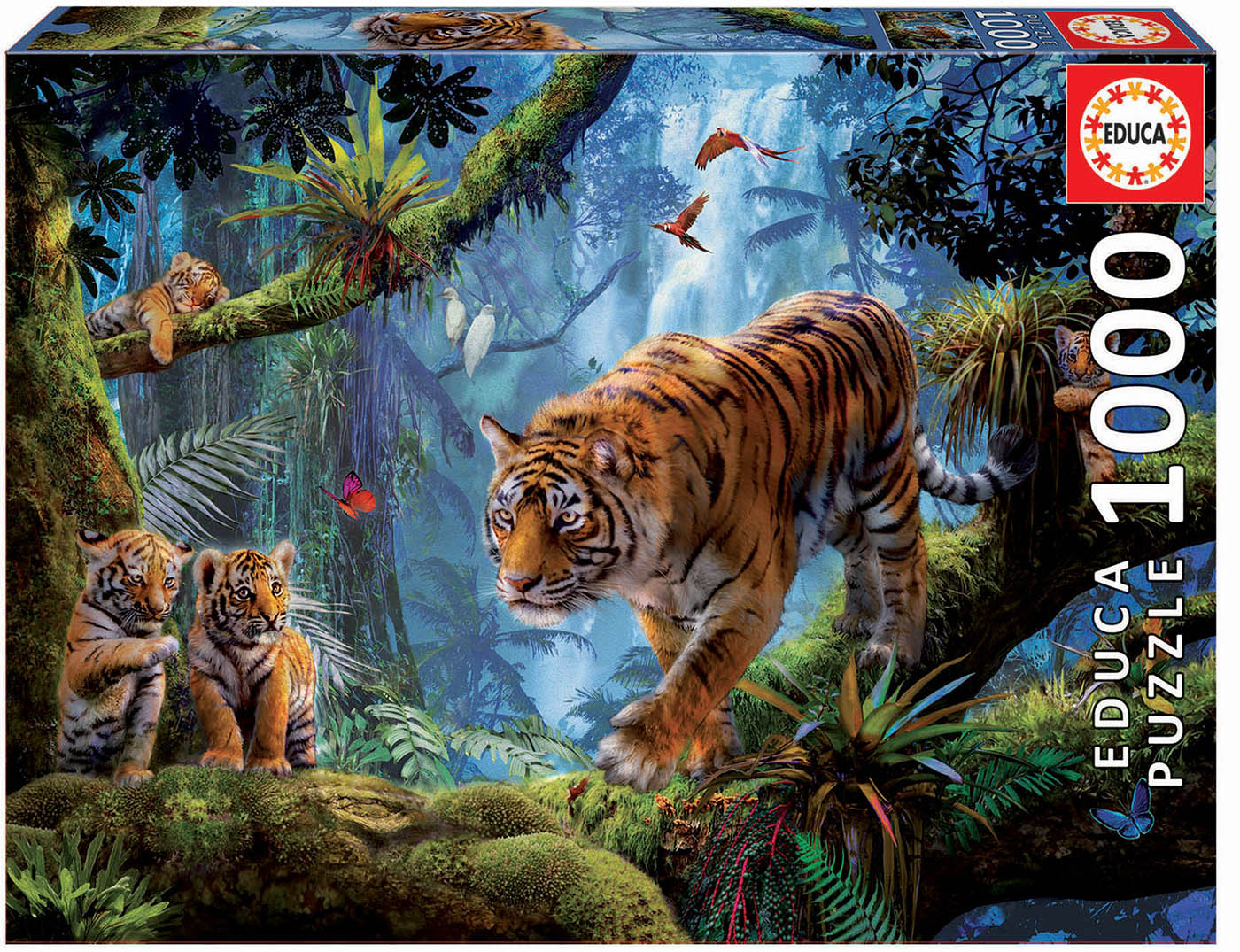 Educa - Tigers in the Tree by Jan Patrik Krasny 1000 pcs.