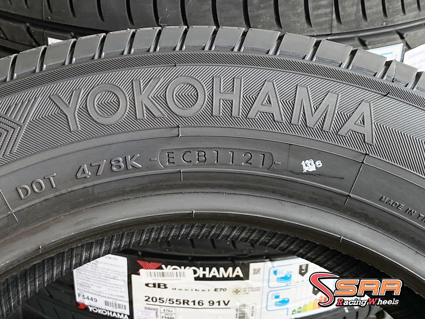 YOKOHAMA db decibel E70 205/55R16 ยางใหม่ปี21 ราคาพิเศษ