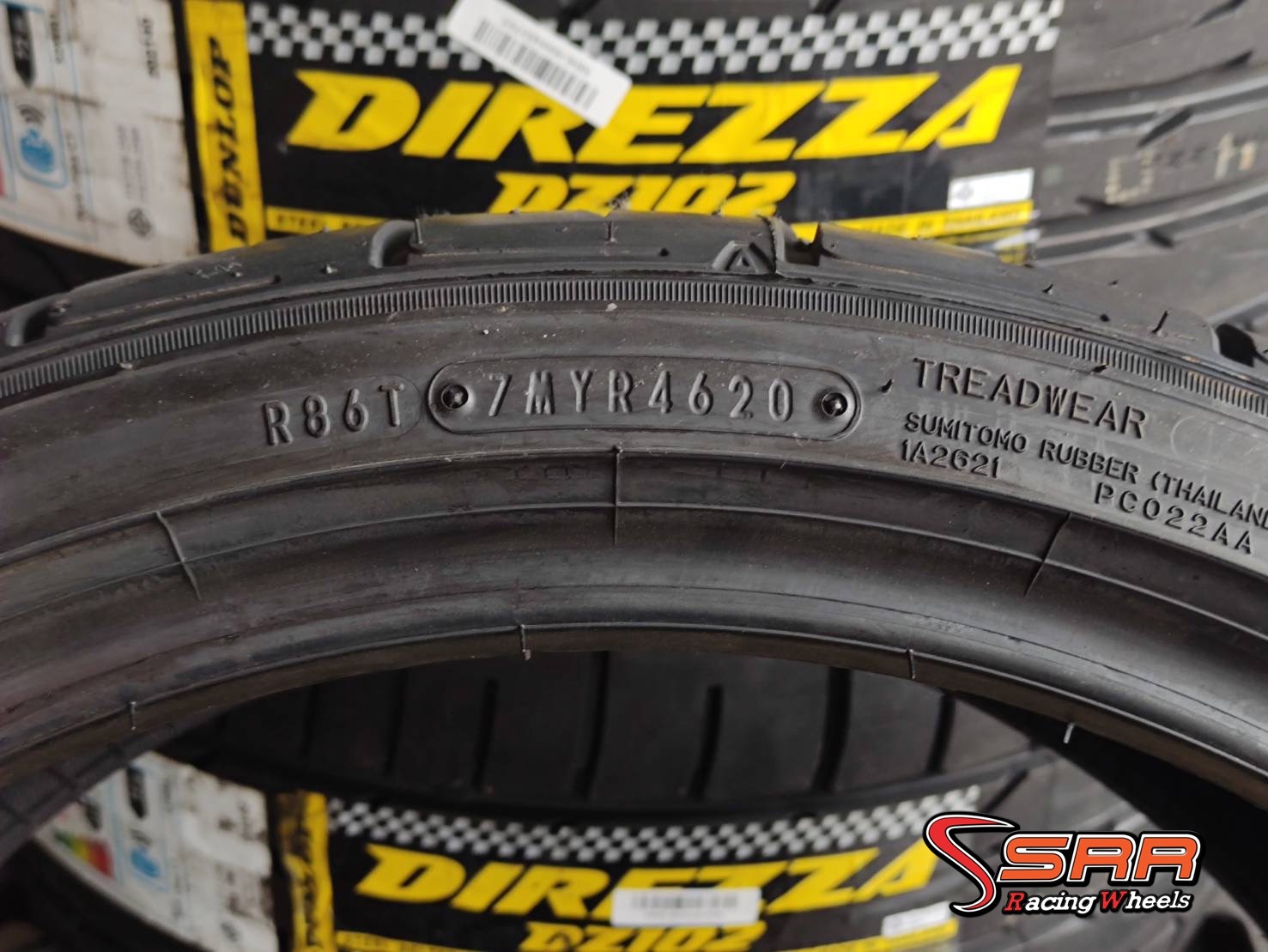 DUNLOP DIREZZA DZ102 275/30R19 ยางใหม่ปี20 ลดราคาพิเศษ