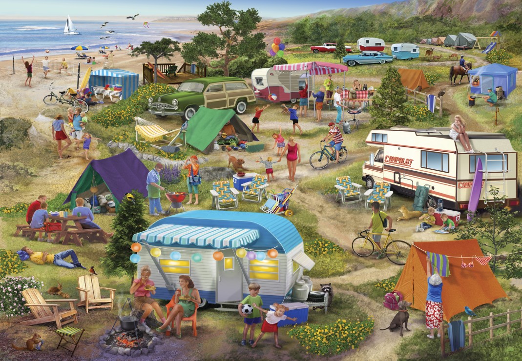 Bluebird Puzzle - Seaside Cramped Grounds 1000 pcs.