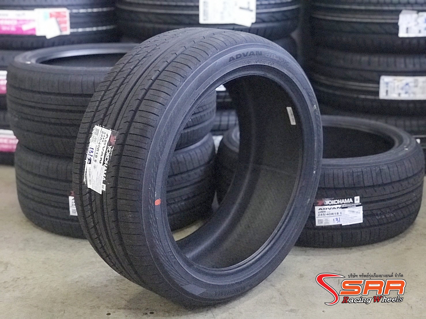 YOKOHAMA V552 245/40R18 ยางญี่ปุ่น ยางใหม่ปี19 ราคาพิเศษ