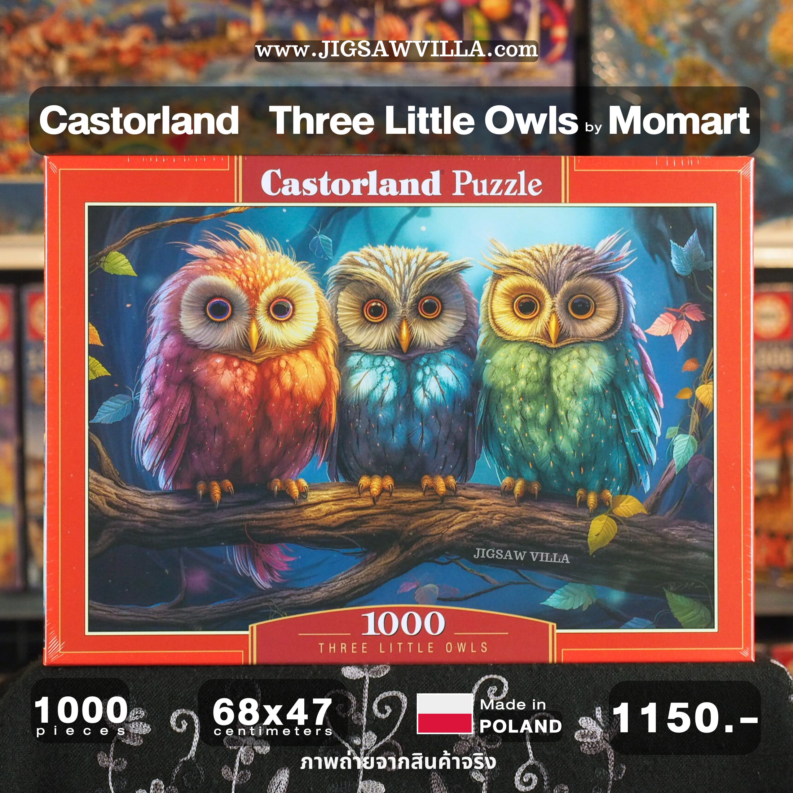 Castorland - Three Little Owls by Momart 1000 pcs.