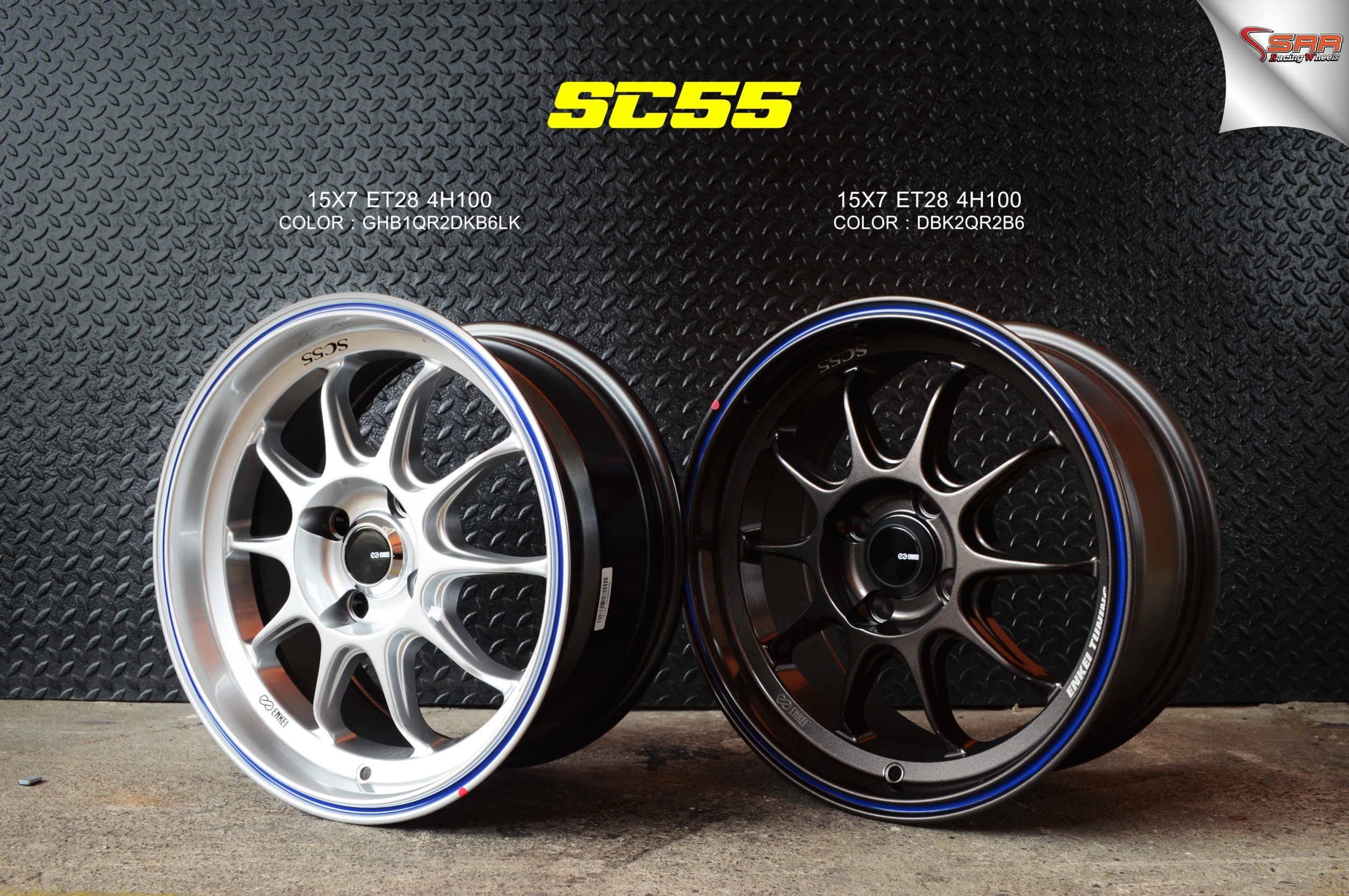 ENKEI TUNING SC55 ขอบ15 4x100 ET28 ราคาวงละ 3,500 บาท