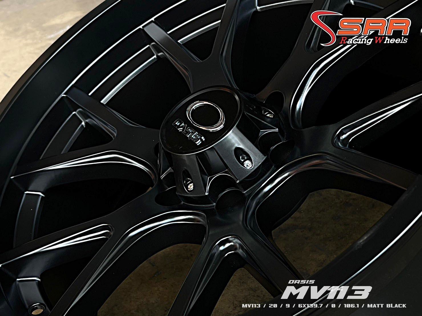 OASIS MV113 ขอบ20 กว้าง 9นิ้ว 6x139.7 ET0 MATT BLACK ราคาพิเศษ