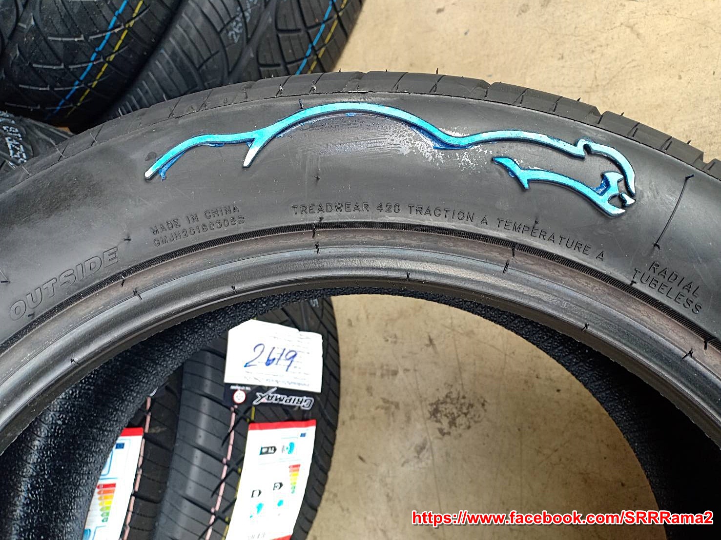 GRIPMAX BLACK PANTHER 245/45R18 ยางใหม่ขอบขาว