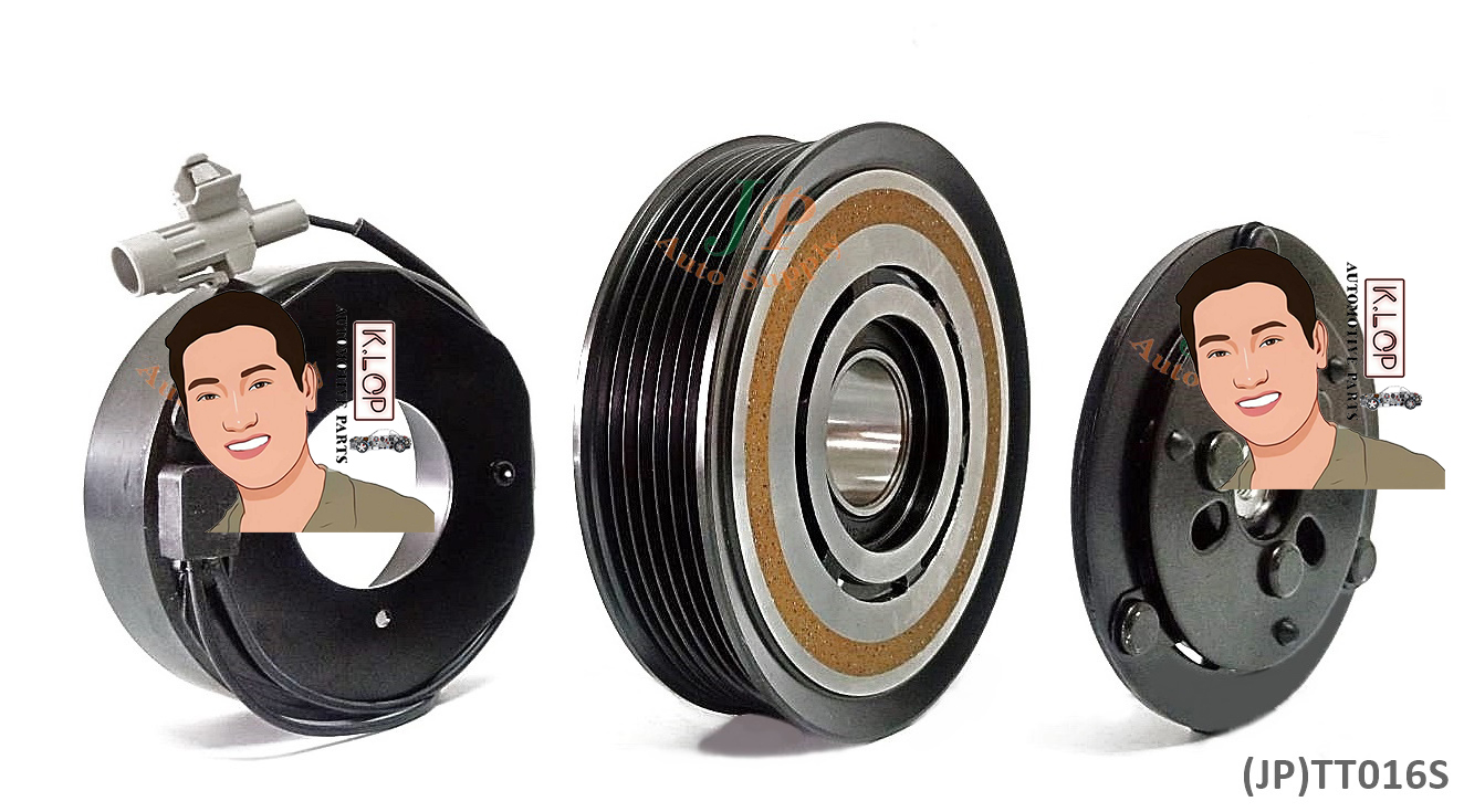 (JP)TT016S ชุดหน้าคลัทช์(Vinn) Toyota D4D, COMMUTER, INNOVA (PA) (หน้าเหล็ก) 125mm. / 7PK / 12V.
