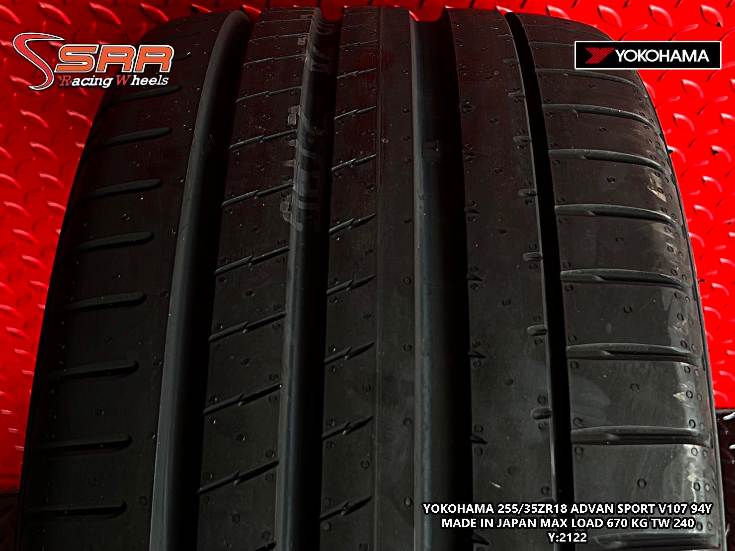 YOKOHAMA V107 255/35ZR18 ยางญี่ปุ่น คุณภาพสูง ราคาพิเศษ