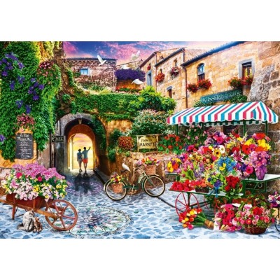 Bluebird Puzzle - The Flower Market by Jason Taylor 1000 pcs.