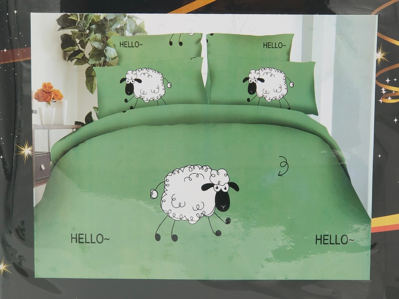 ชุดนวมลายการ์ตูน 6 ฟุต #มียางรัดมุม 360 องศา งานพรีเมี่ยม(เกรด AA) ( 6ชุดคละลาย)