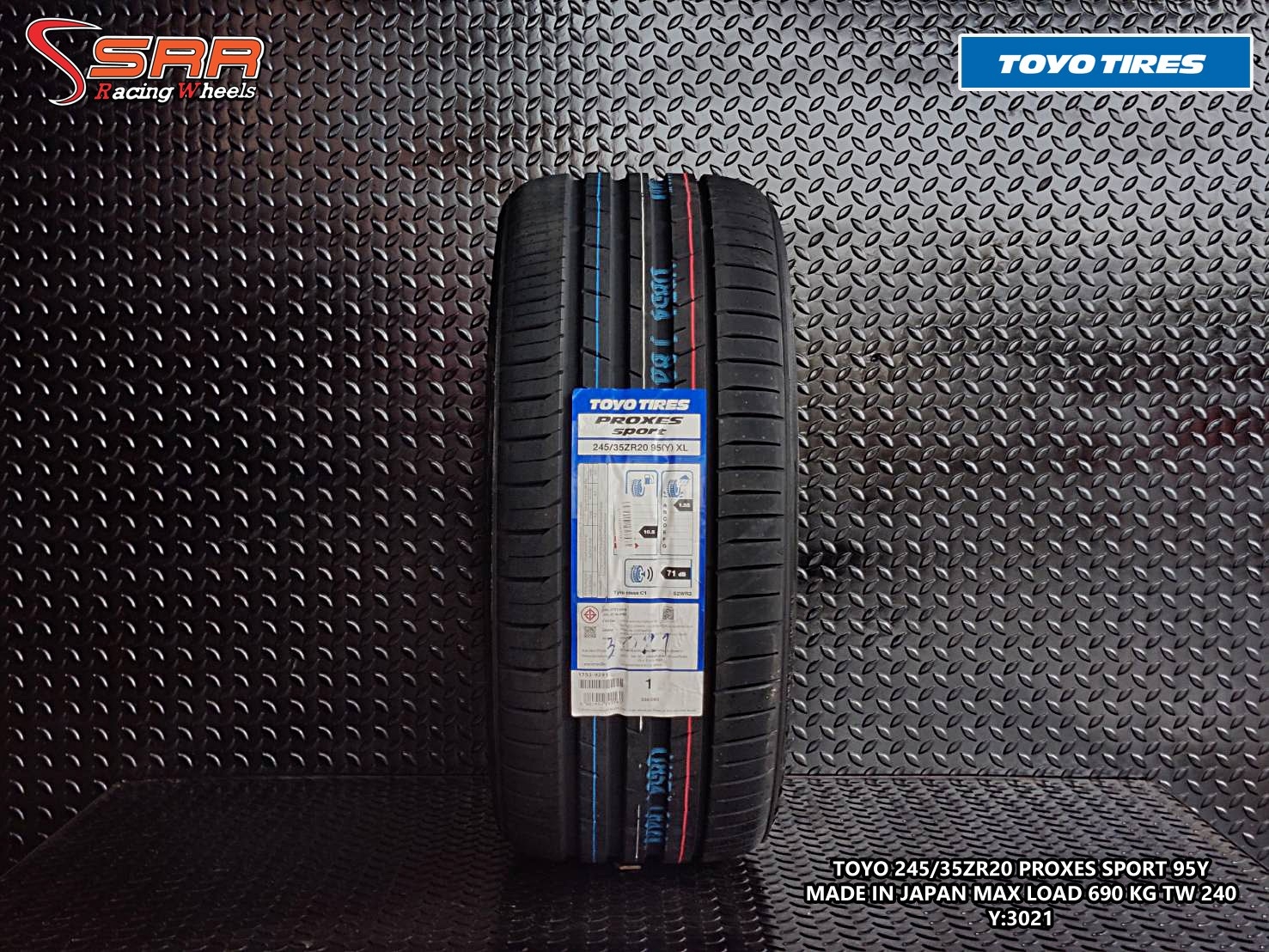 TOYO PROXES SPORT 245/35ZR20 ยางใหม่ปี2021 ยางสปอร์ต ราคาพิเศษ