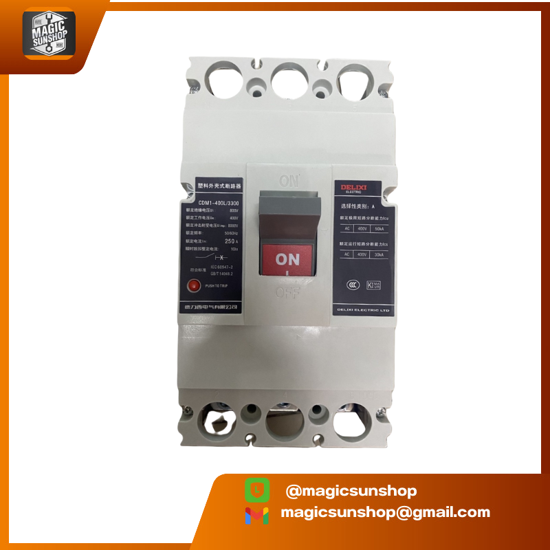 927242 DELIXI CDM1-400L/3300 Circuit Breaker 250A 3P