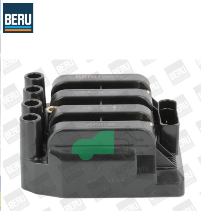 คอยล์จุดระเบิด New beetle 2.0 ยี่ห้อ BERU (1 คัน ใช้ 1 ตัว ) OE NO. 06A 905 104