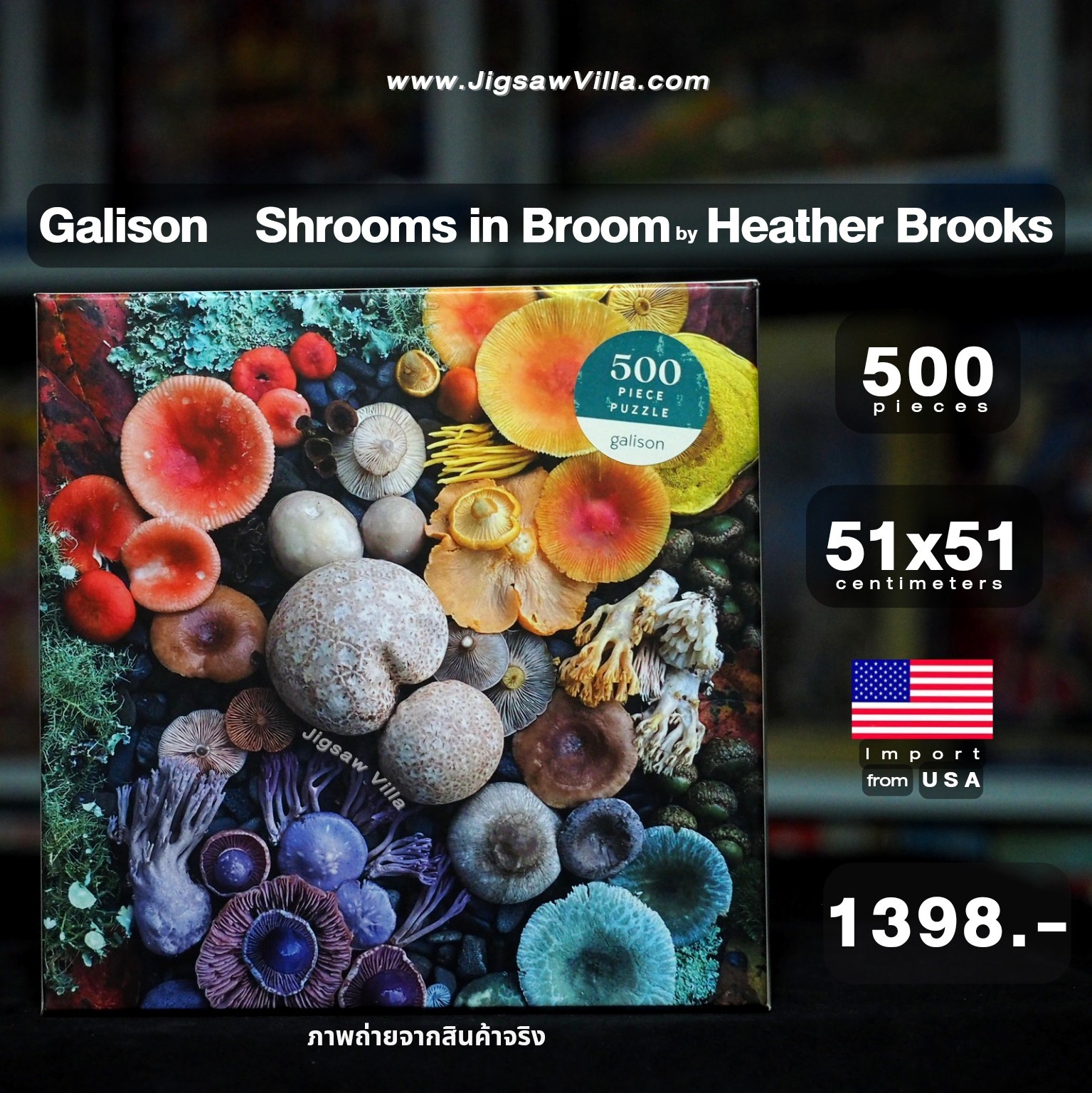 Galison - Shrooms in Broom by Heather Brooks 500 pcs.
