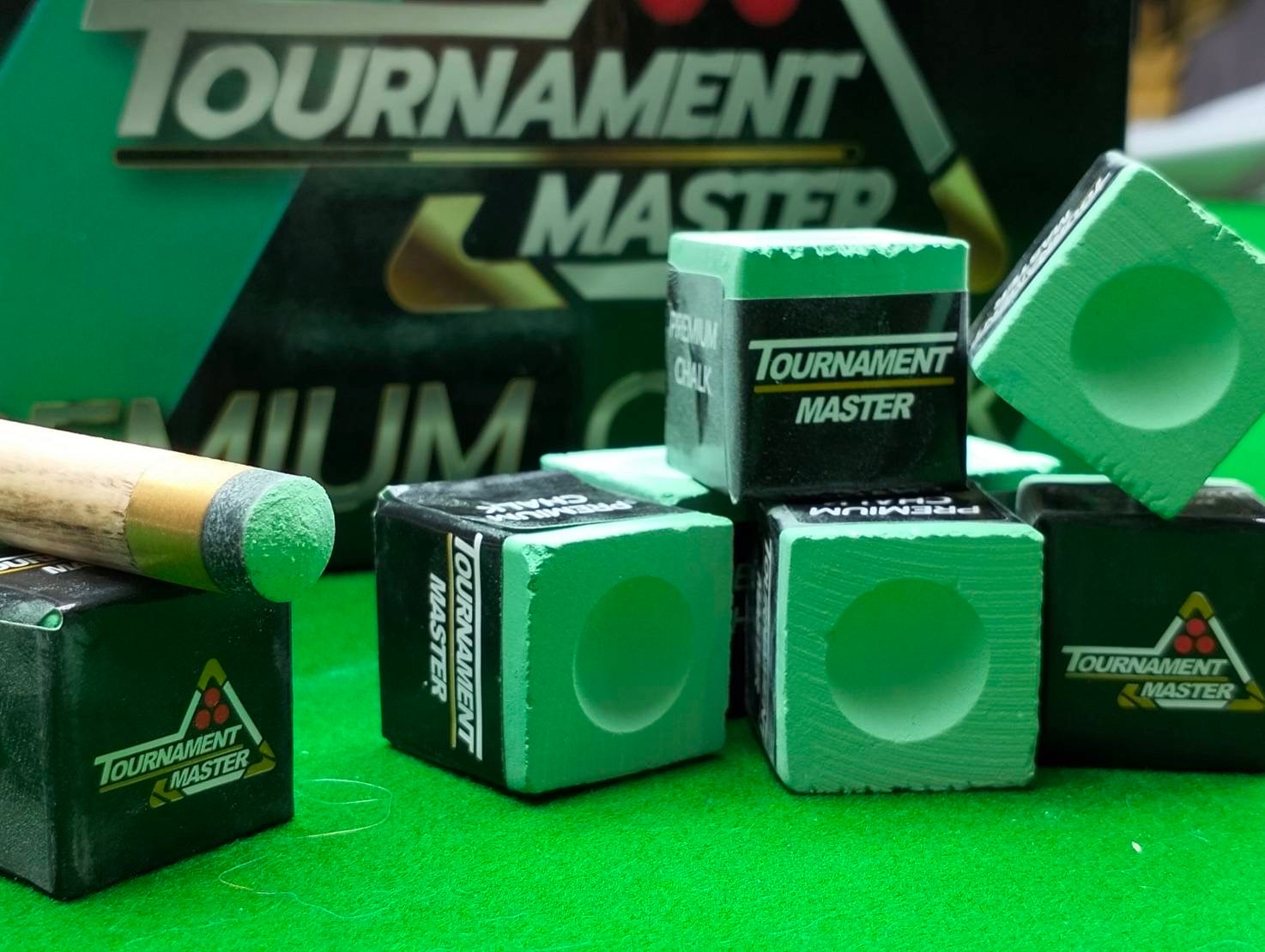 ชอล์คฝนหัวคิว รุ่น Tournament Master สีเขียวอ่อน (GREEN)