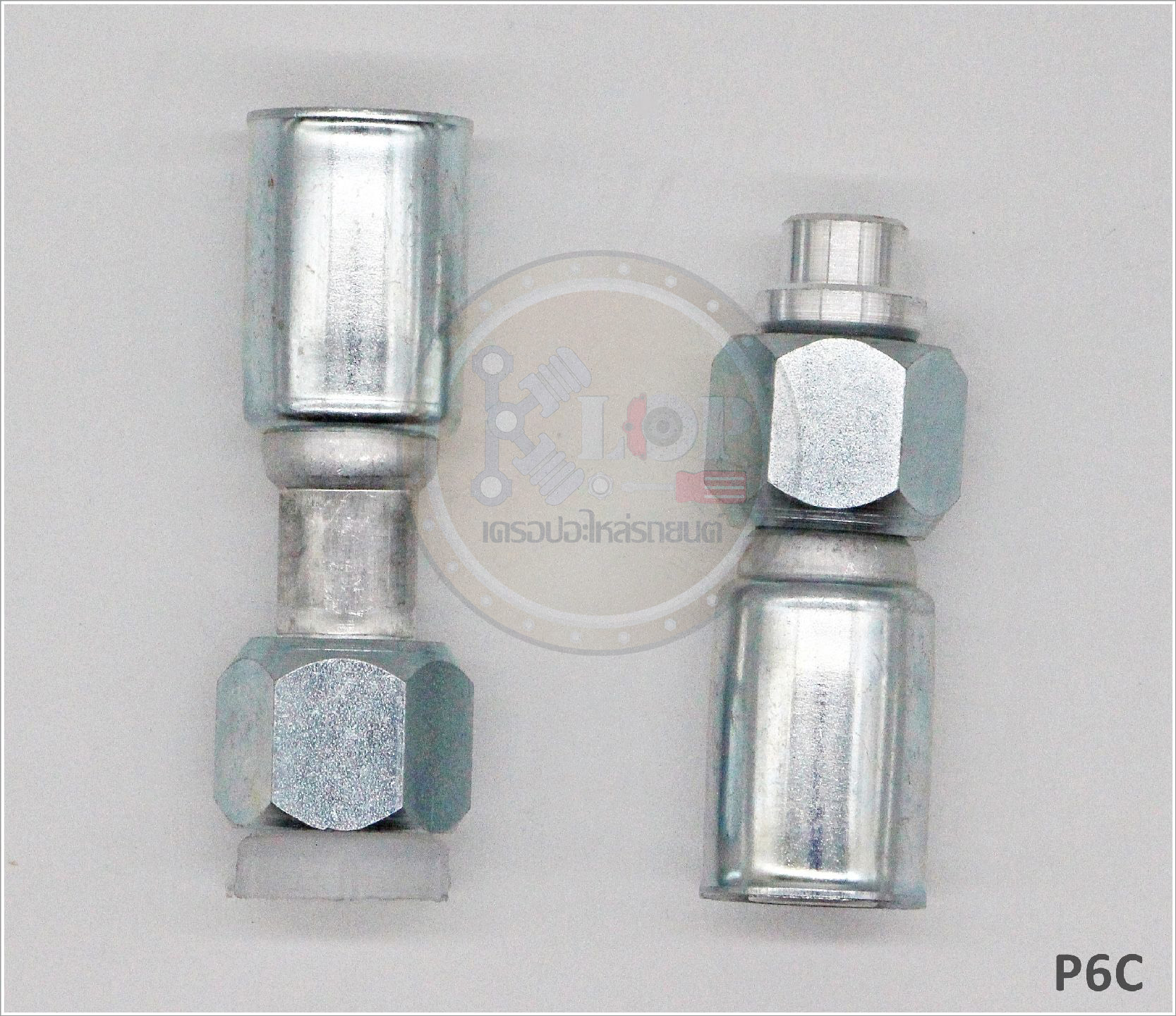 P6C พิตติ้ง 5/8นิ้ว -180องศา โอริง R134a (ปลอกเหล็ก) (Vinn)