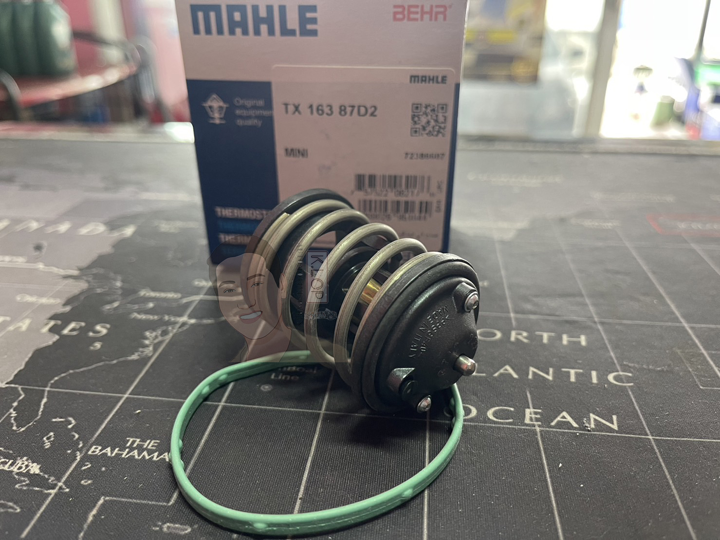 TX 163 87D2 วาลว์น้ำ BMW N47 B47 ดีเซลหลายร่นุ / 3 (F30) 4 (F32) 5 (F10) Mini R55 R56 R60 11517805192 (ยี่ห้อ MAHLE)