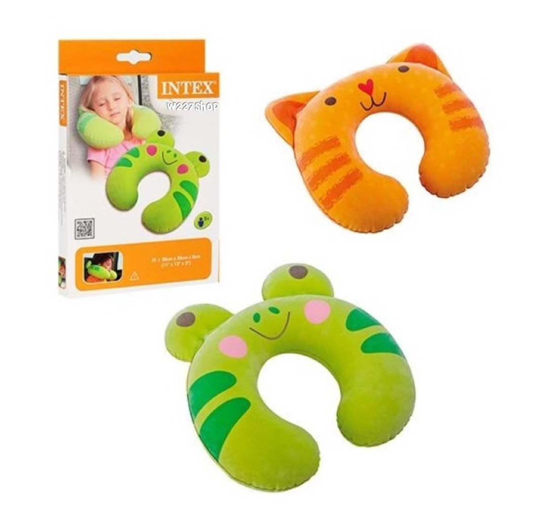 หมอนรองคอเป่าลมลายสัตว์ INTEX
