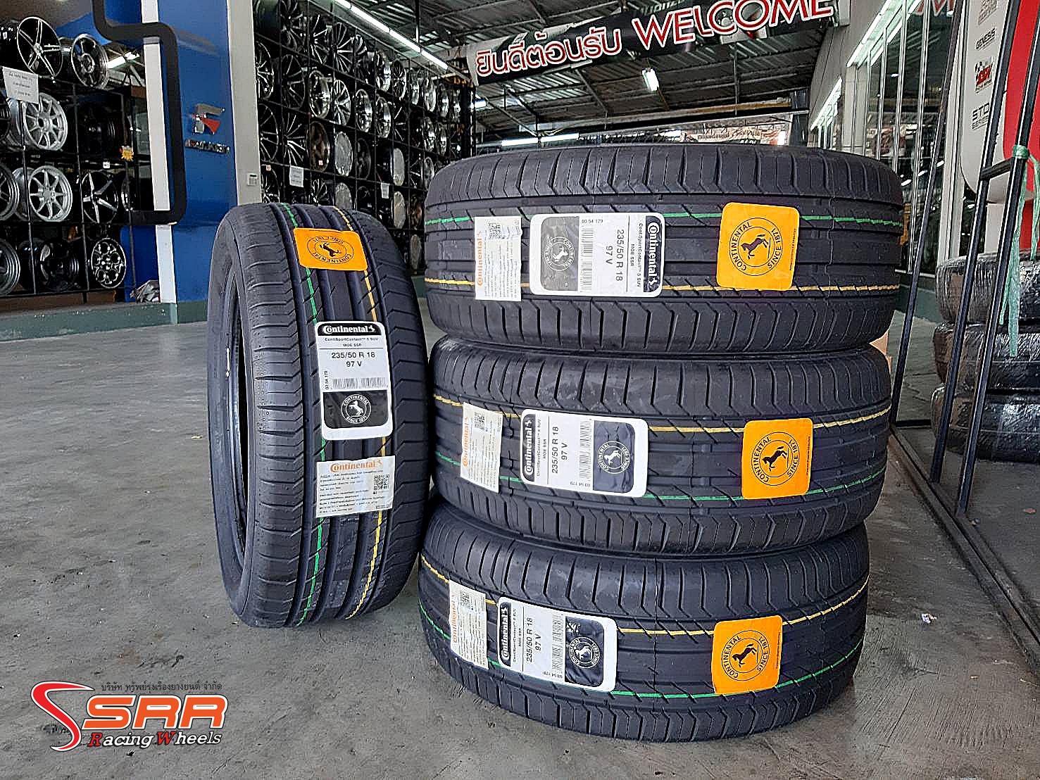 CONTINENTAL ContiSportContact 5 SUV MOE SSR 235/50R18 ยางรันแฟลต สำหรับใส่BENZ GLA