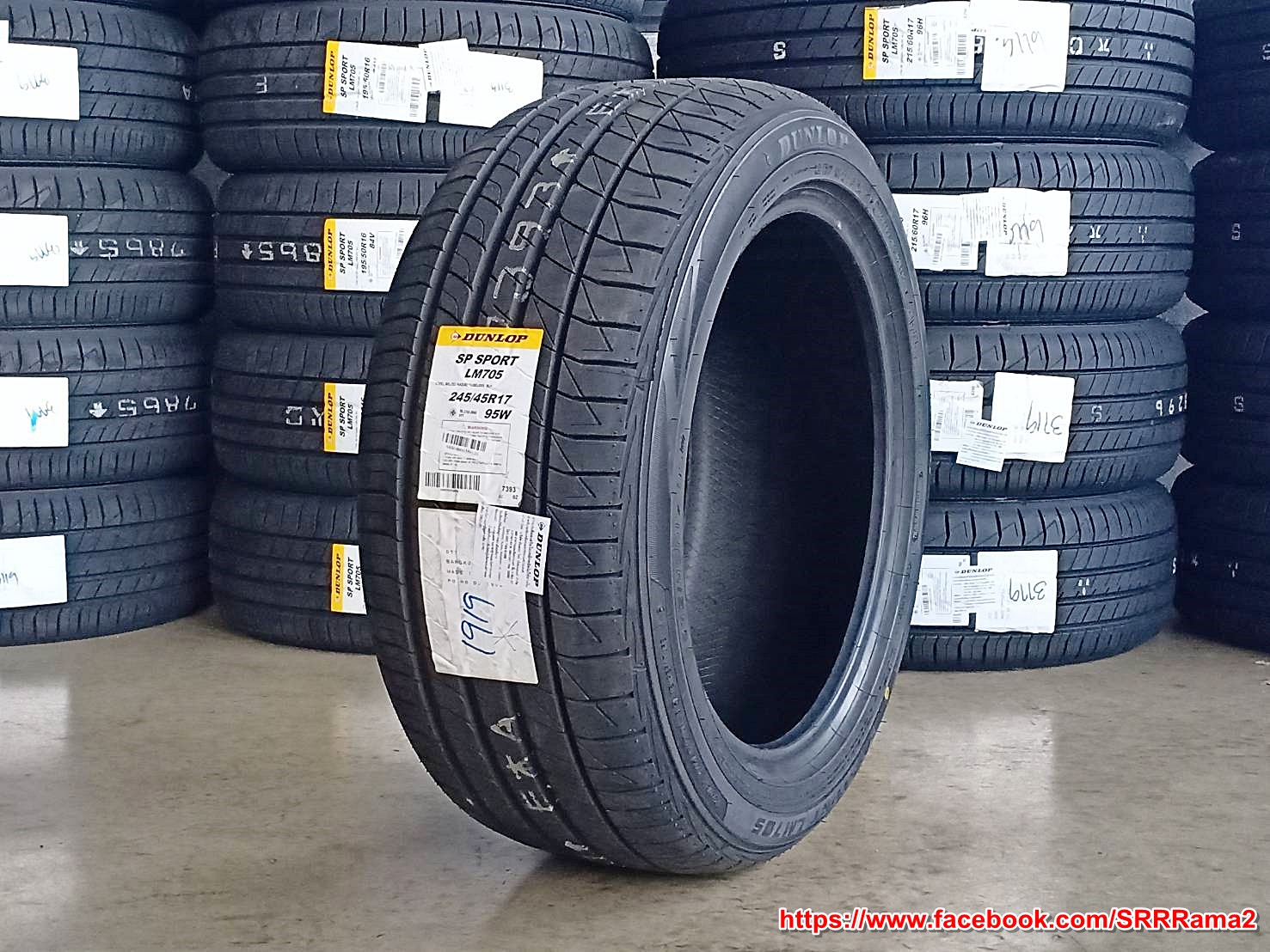 DUNLOP LM705 245/45R17 ยางใหม่ปี20 ยางญี่ปุ่น ราคาพิเศษ
