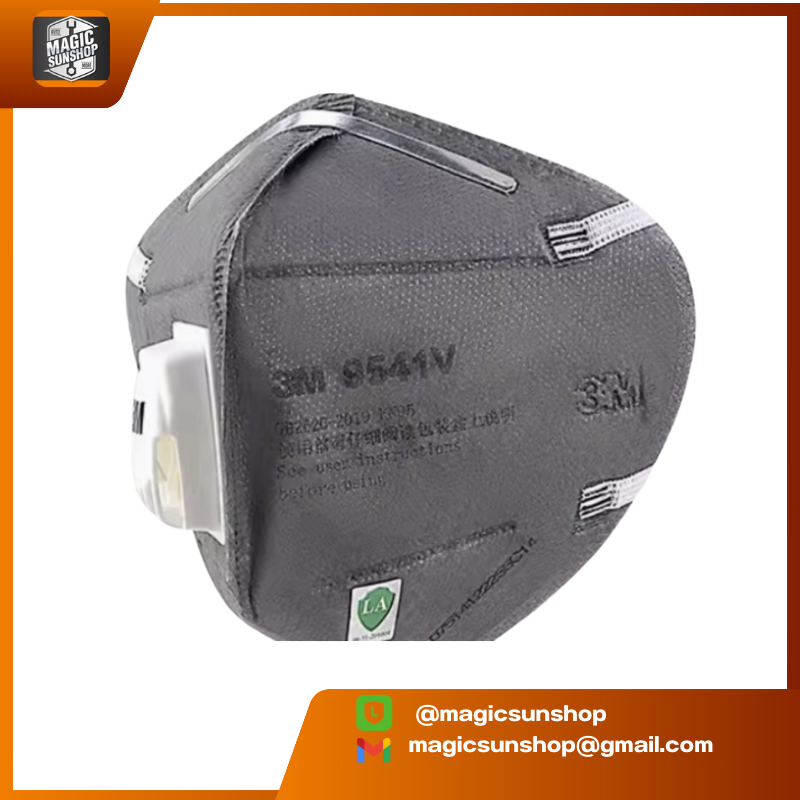 924525 3M 9541V หน้ากากคาร์บอนพร้อมวาล์วระบาย (รุ่นคล้องหู)