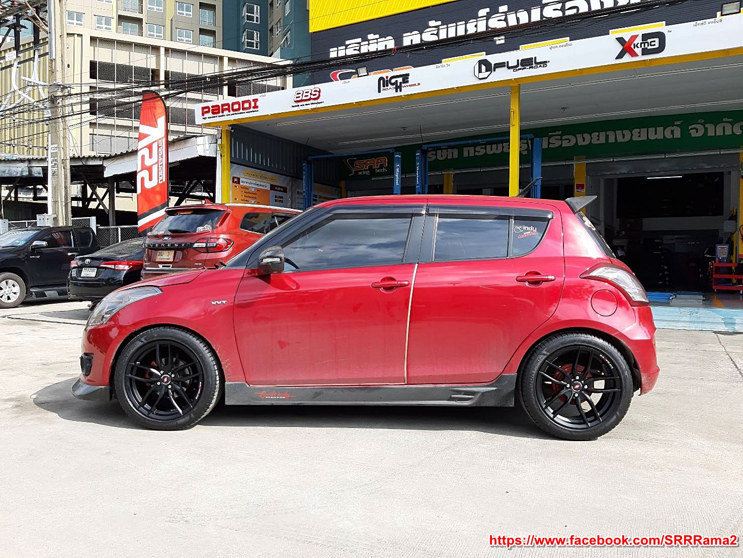 INFORGED IFG-28 ขอบ17 ET42 4x100 FB (สีดำด้าน)