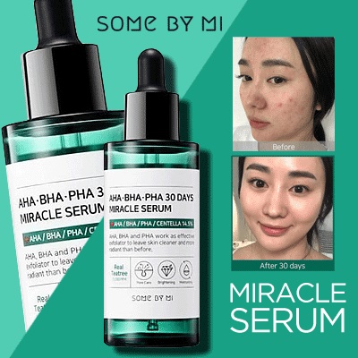 เซรั่ม Some by Mi AHA BHA PHA 30 Days Miracle Serum 50 ml รักษาสิวใน 30 วัน ช่วยบำรุงผิวหน้า สำหรับผู้ที่เป็นสิว ผิวมัน รูขุมขนกว้าง