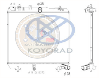 แผงหม้อน้ำ KOYORAD (หม้อน้ำ KOYORAD (MT) HIACE COMMUTER ดีเซล (2ท่อ) ปี 12-18