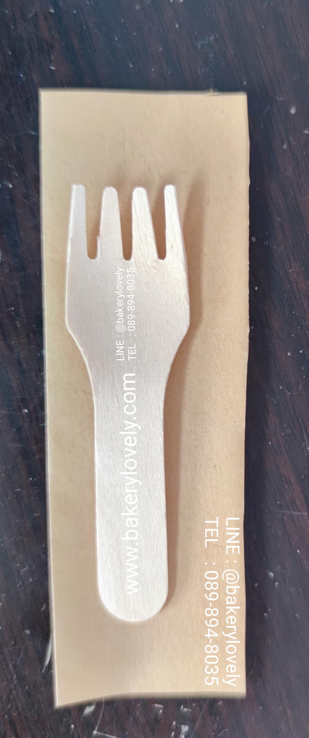 ช้อนไม้ ส้อมไม้ มีดไม้ บรรจุซอง