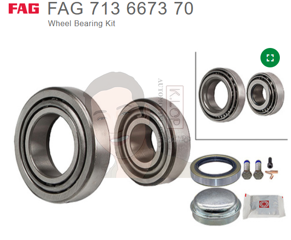ยี่ห้อ FAG Kit ล้อหน้า MB W211-2 C218-9 ( 1 ข้าง )