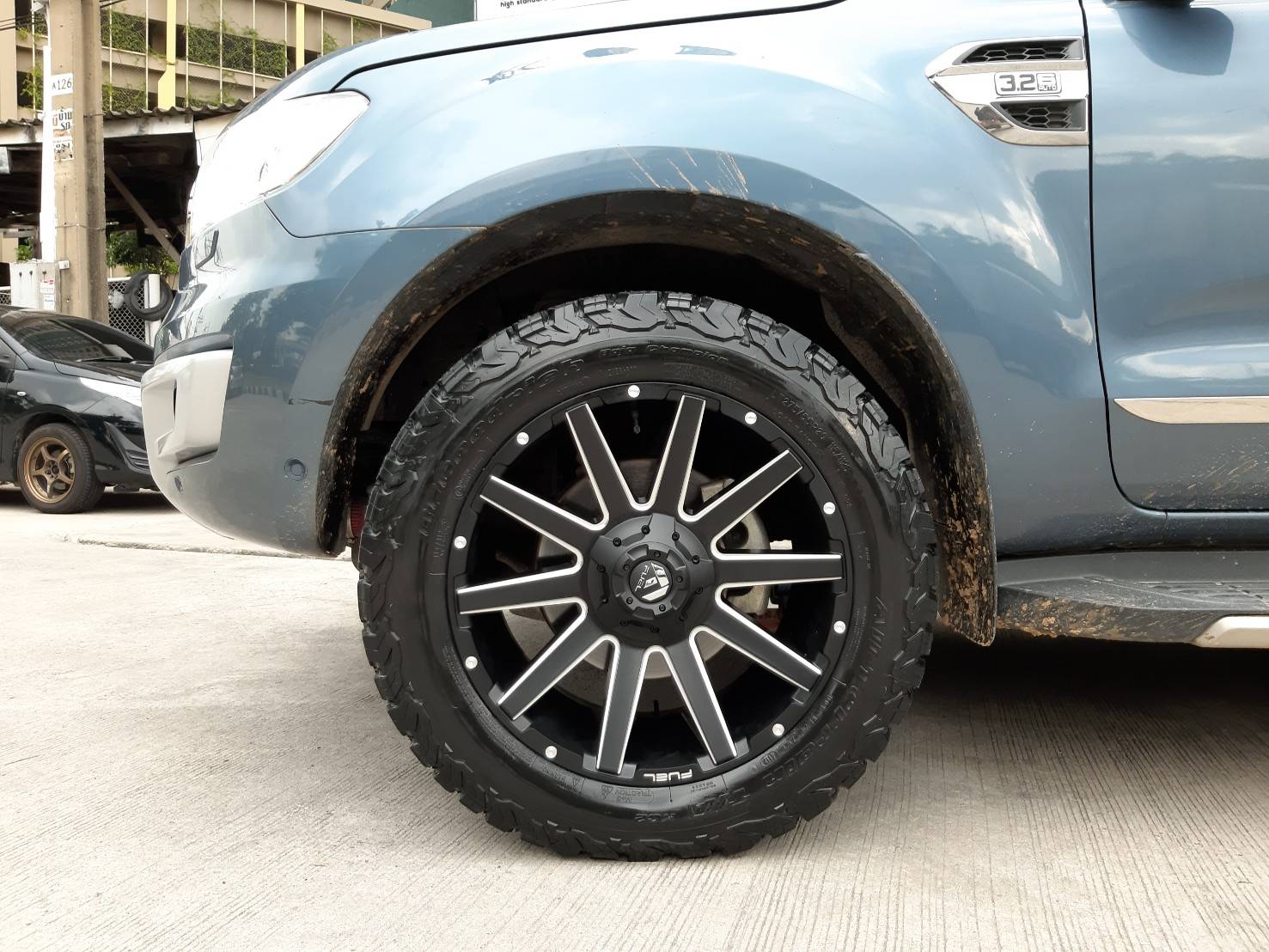 FUEL CONTRA D616 ขอบ20 6x135/6x139.7 ET+20 MATTE BLACK MILLED