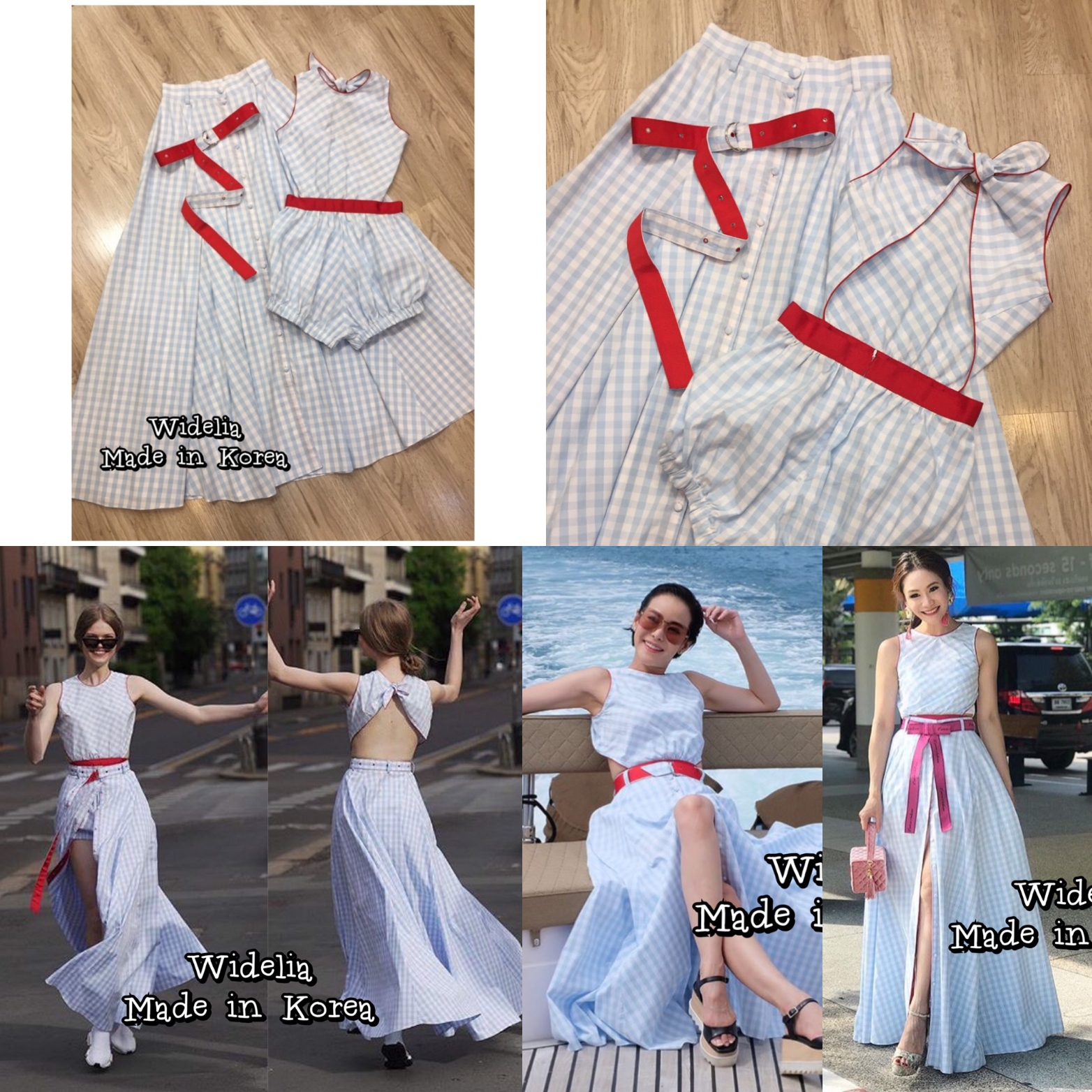 Korea Set :: จั้มสูทตัวเก๋ผูกคอ เว้าหลังปลายขาสม๊อคจั้ม