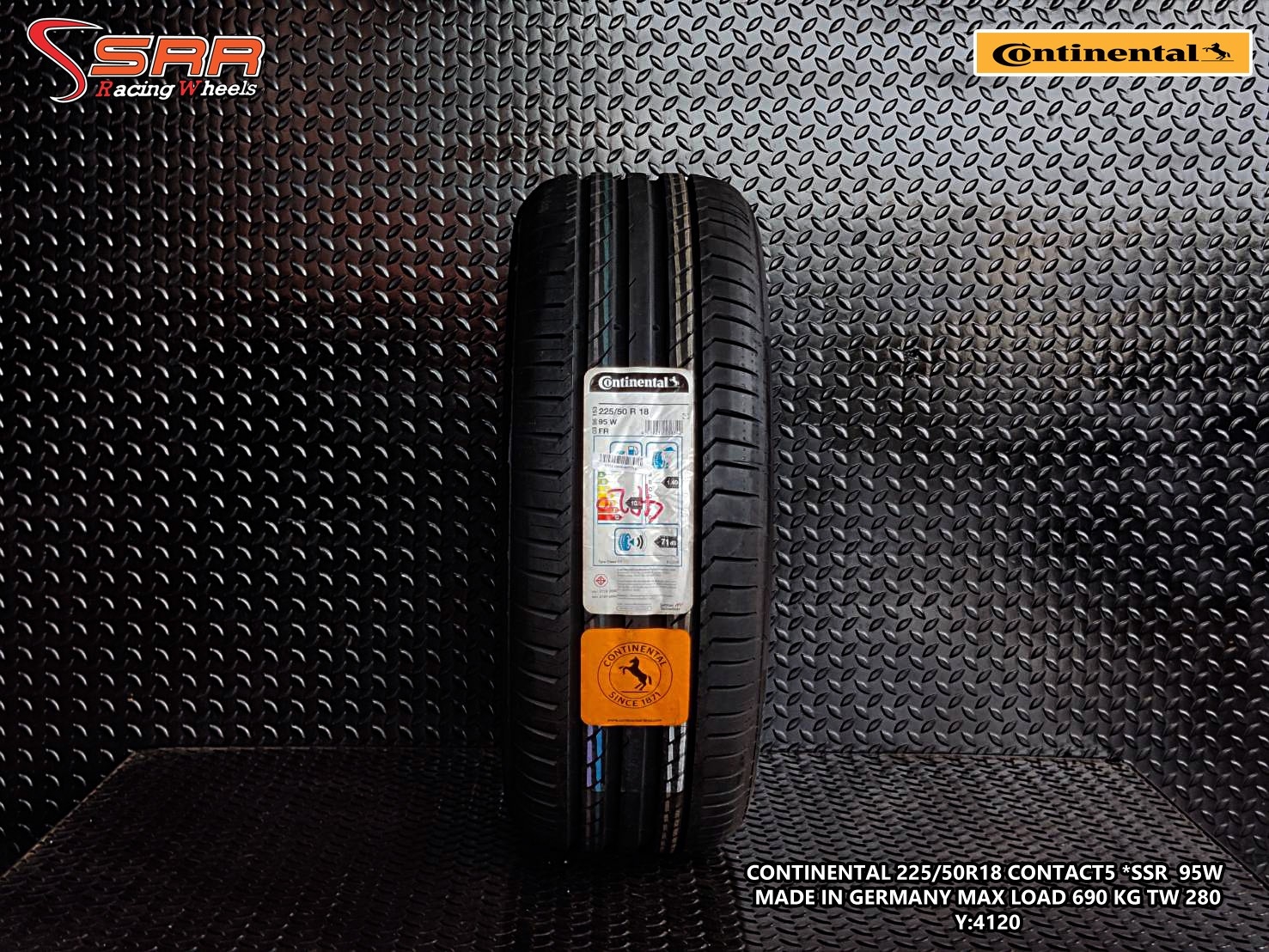 Continental ContiSportContact 5 SSR 225/50R18 ยางรันแฟลต ราคาพิเศษ