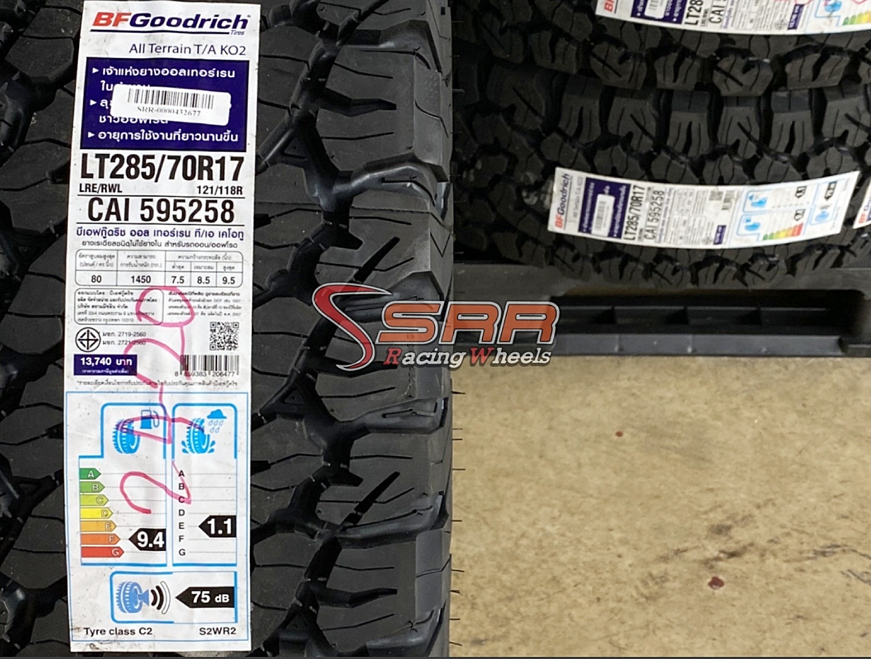 BFGoodrich All Terrain T/A KO2 285/70R17 ยางใหม่ U.S.A. ปี2022