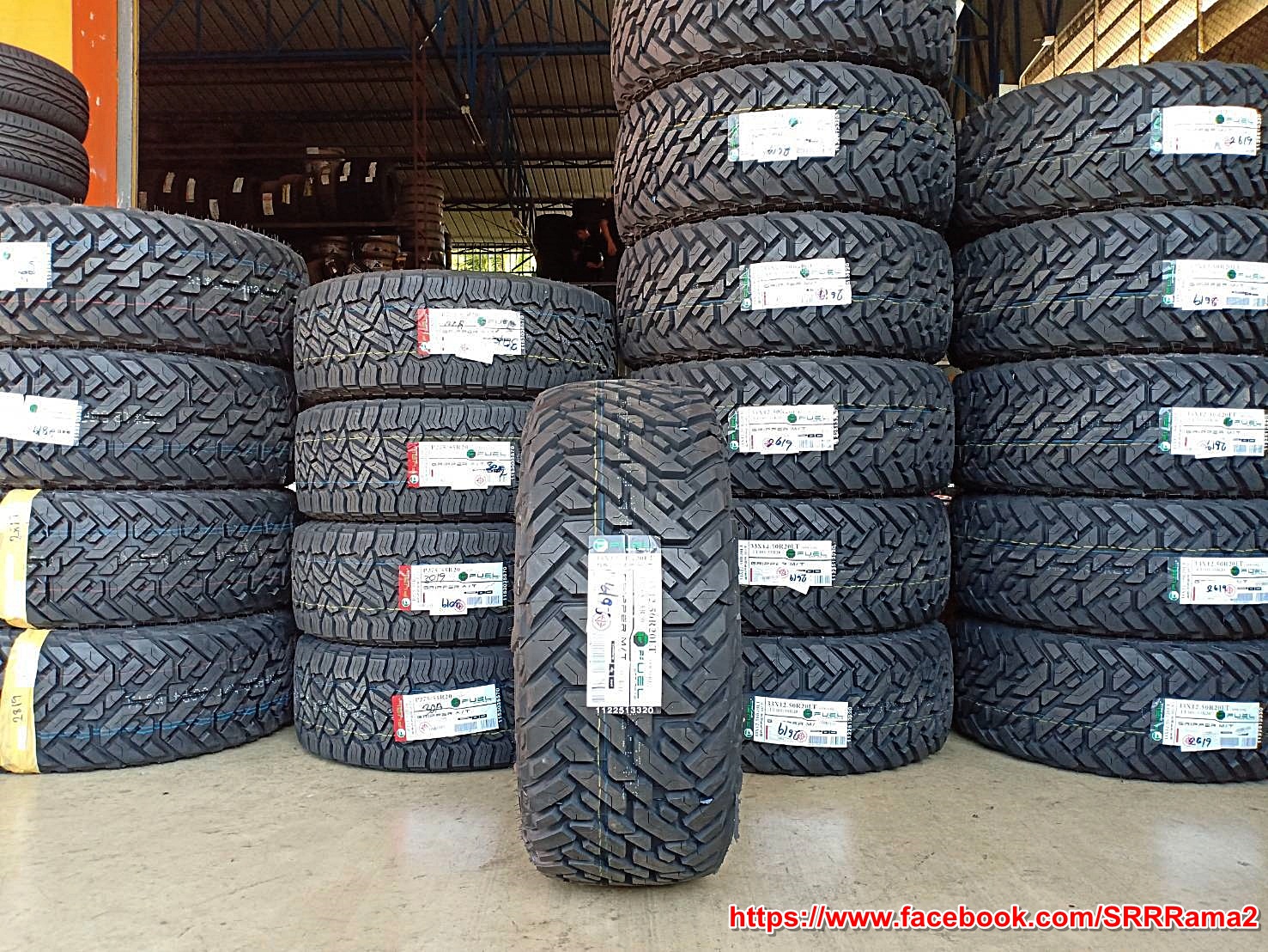 FUEL OFF-ROAD GRIPPER M/T 33x12.5R20 ยางMud-Terrain ราคาพิเศษ