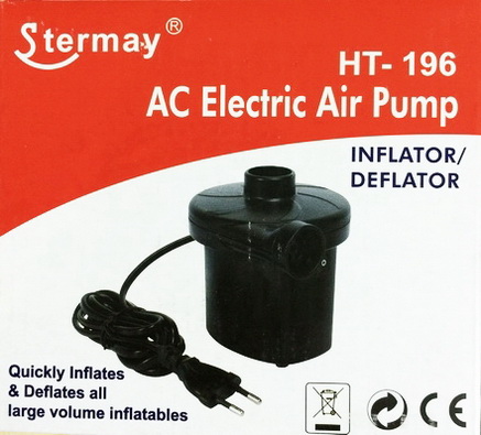 ที่สูบลมไฟฟ้า สำหรับใช้กับไฟบ้าน - Stermay HT-196 Electric Air Pump AC 220V