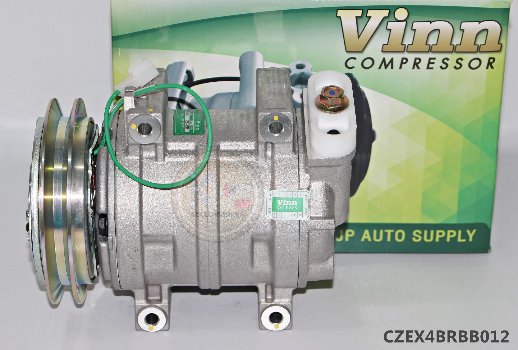 CZEX4BRBB012 คอมแอร์(Vinn)ZEXEL 15CH MITSUBISHI FUSO ร่องB รูใหญ่ เอียงขวา