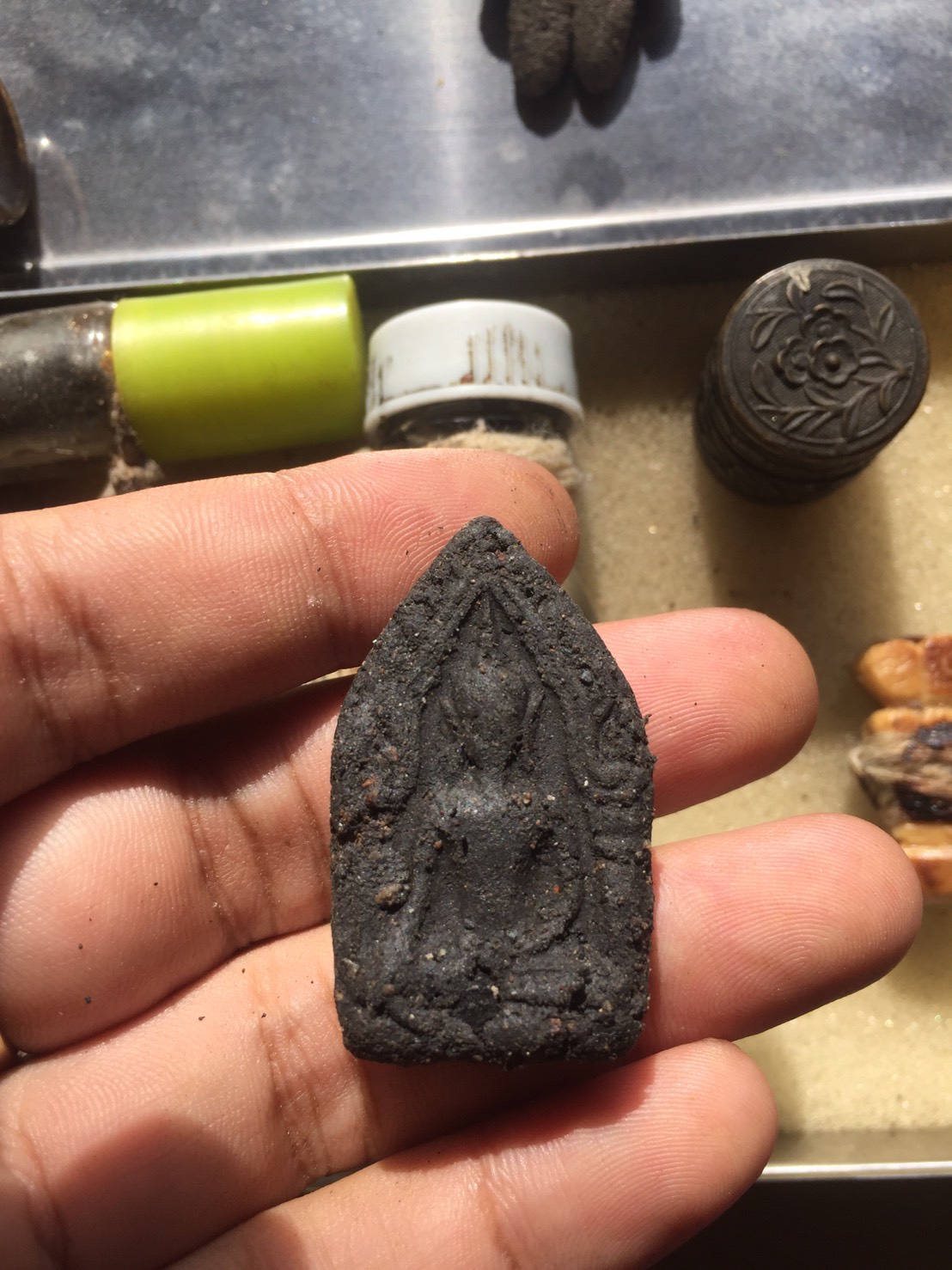 ขุนแผน ป.1 เนี้อสีผึ้งด้านหน้าฝั่งชิ้นพราย อาจารย์เปล่ง บุญยืน