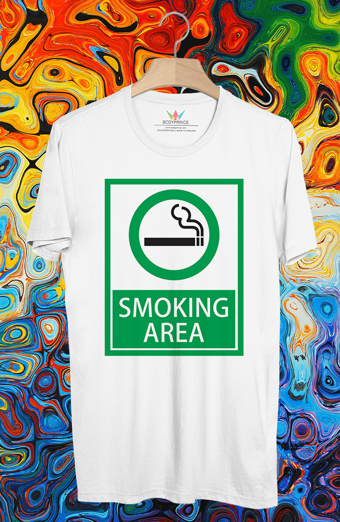 BP443 เสื้อยืด Smoking Area