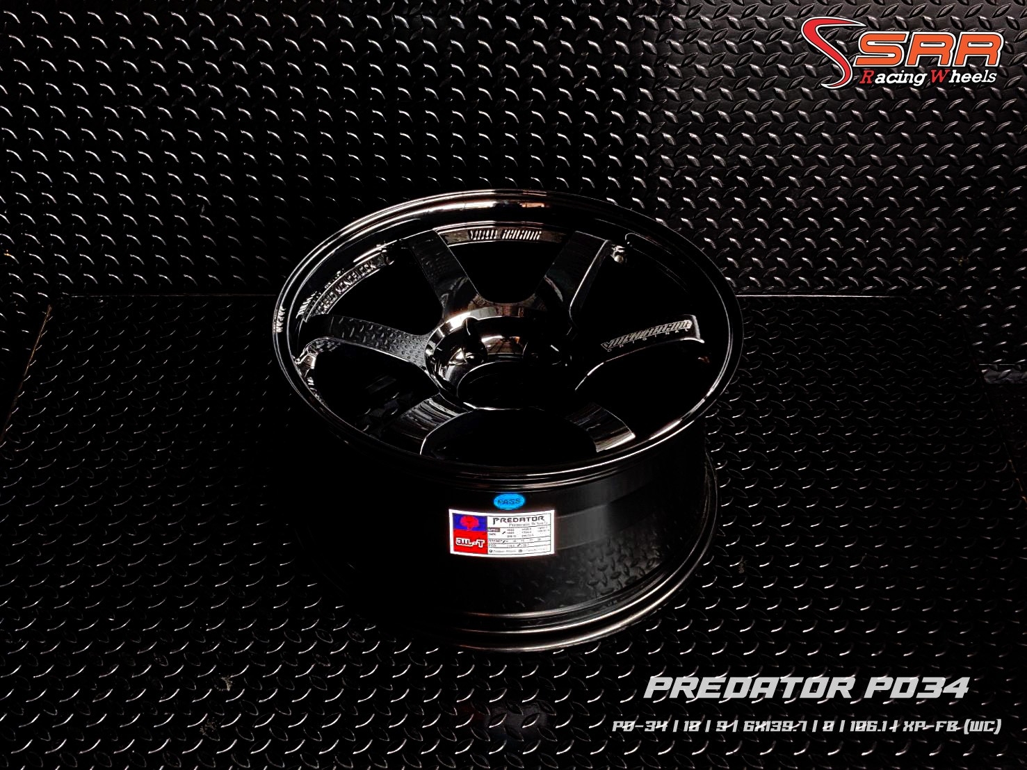 PREDATOR PD-34 TE37 ขอบ18 6H139.7 ET0 XP-FB (WC)